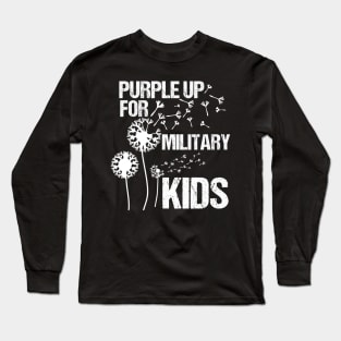 Purple Up for Military Kids - Month of the Military Child Long Sleeve T-Shirt